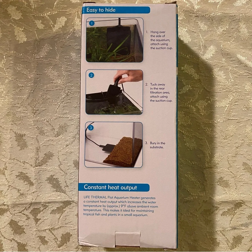 Interpet Life Thermal Flat Aquarium Heater 15 Watt for 4 Gallon Aquariums